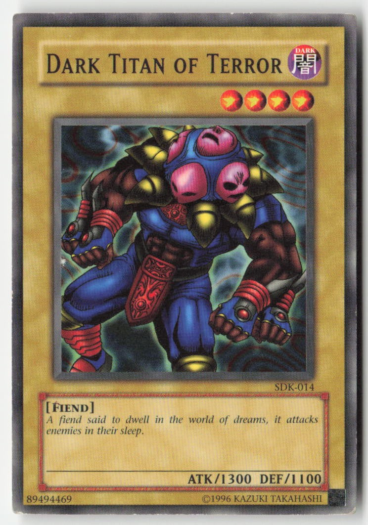 Dark Titan of Terror SDK-014 Unlimited Common Moderately Played