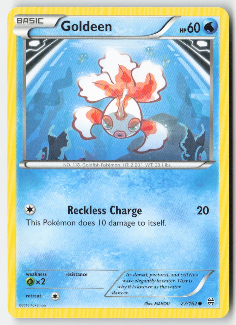 Goldeen 27/162 Regular BREAKthrough Moderately Played, Front