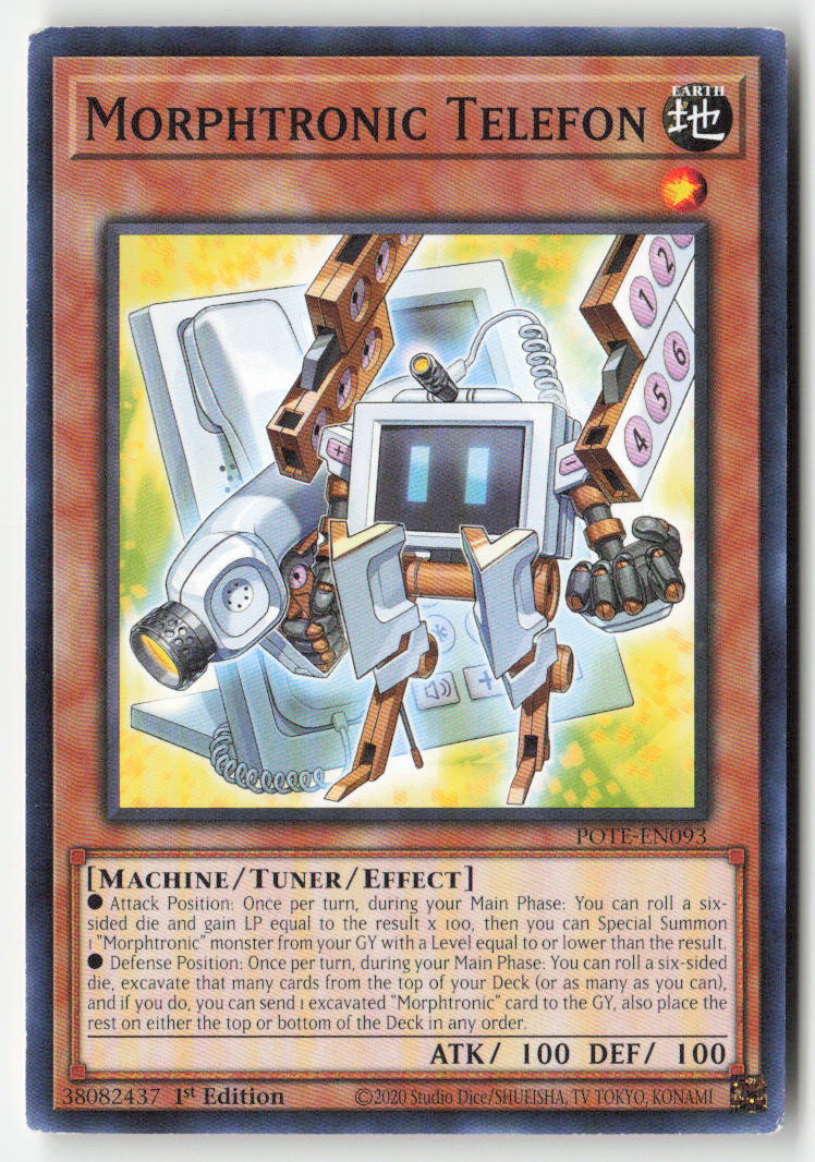 Morphtronic Telefon POTE-EN093 1st Edition Common Moderately Played