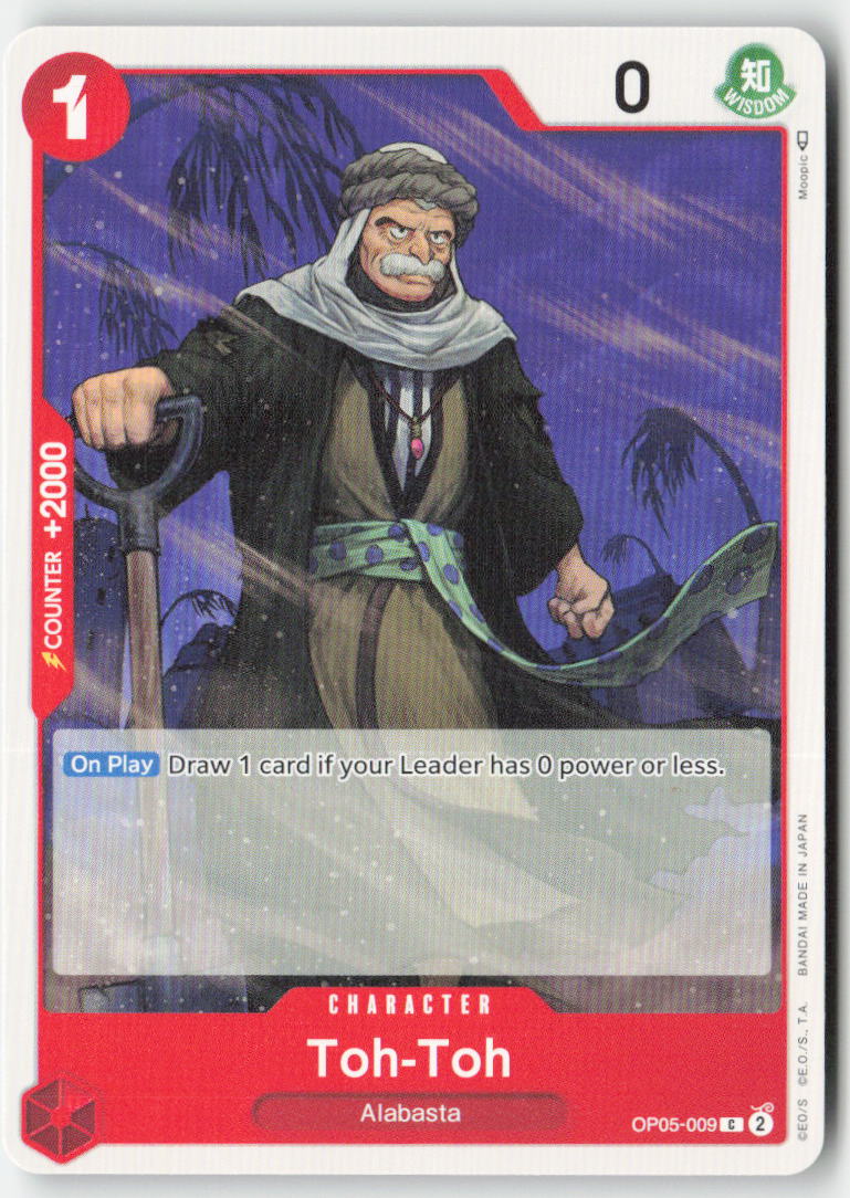 Toh-Toh OP05-009 Normal Common Lightly Played