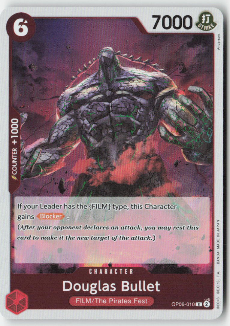 Douglas Bullet OP06-010 Foil Rare Lightly Played