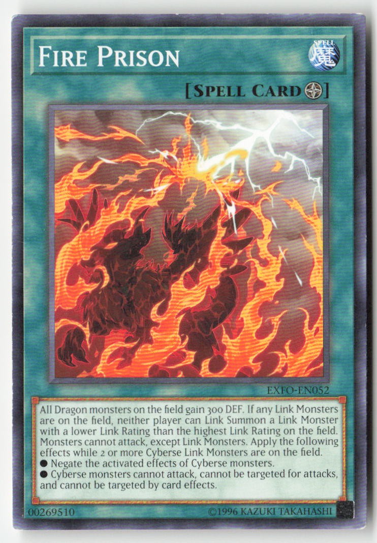 Fire Prison EXFO-EN052 Unlimited Common Moderately Played, Front