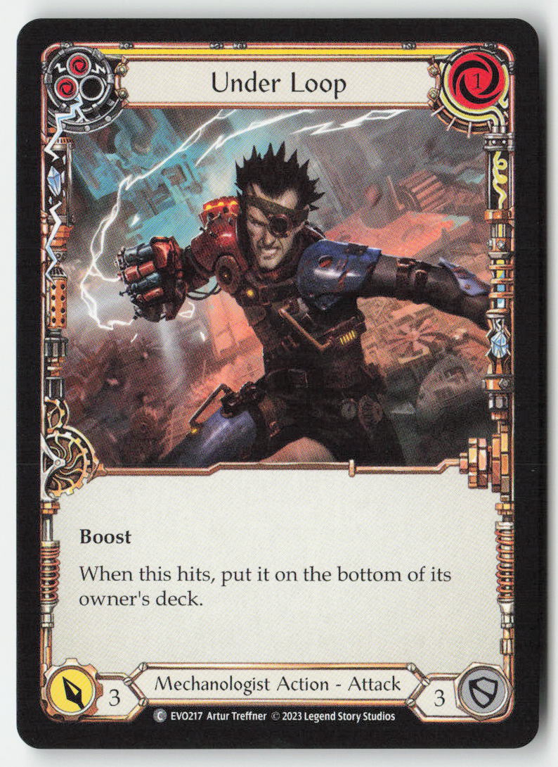 Under Loop (Yellow) #EVO217 - Bright Lights - Flesh and Blood - Common - Near Mint, Front