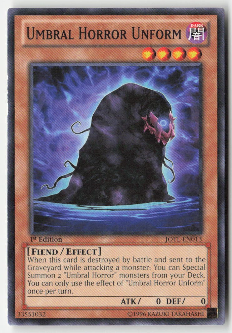 Umbral Horror Unform JOTL-EN013 1st Edition Common Moderately Played, Front