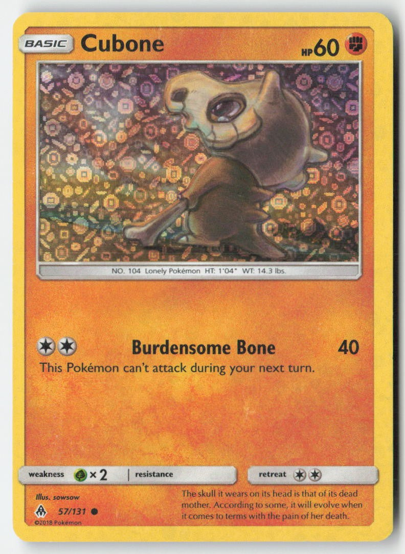 Cubone (General Mills Promo) 057/131 Holo Miscellaneous Cards & Products Moderately Played, Front