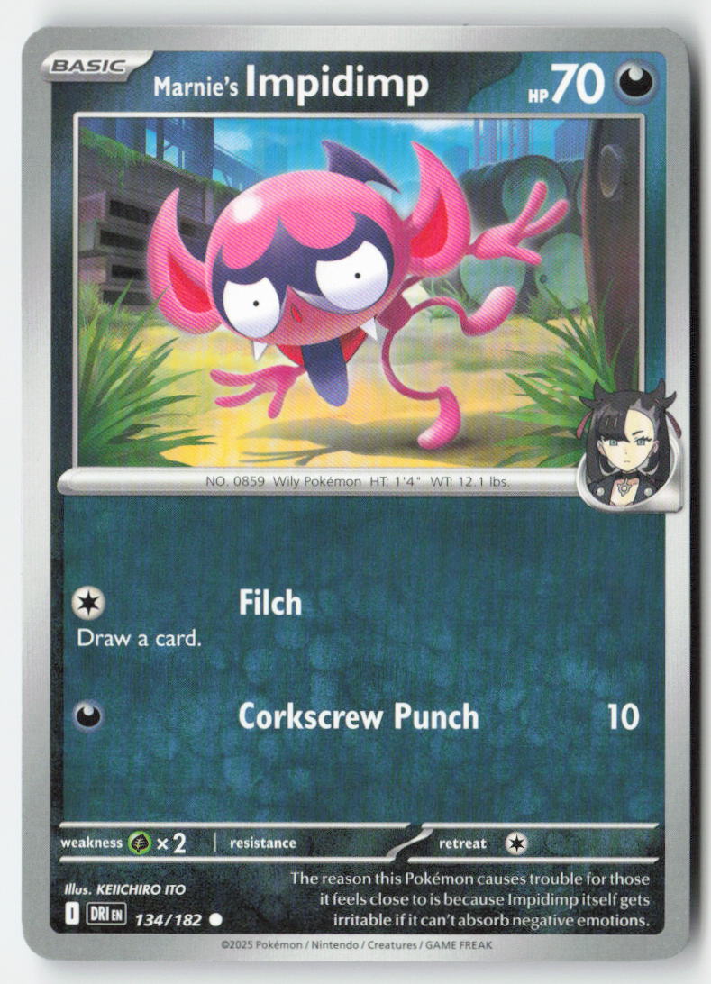 Marnie's Impidimp 134/182 Regular Destined Rivals Moderately Played
