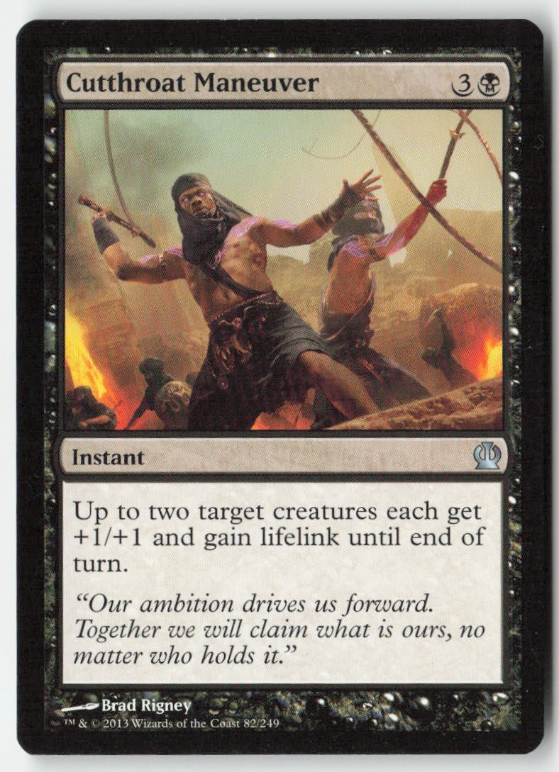 Cutthroat Maneuver THS 82 Uncommon Moderately Played