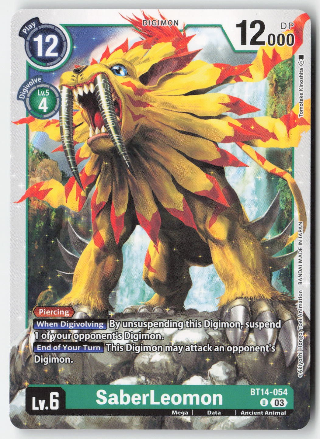 SaberLeomon BT14-054 Normal Uncommon Lightly Played