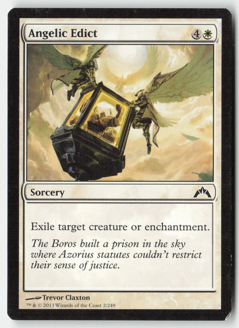 Angelic Edict GTC 2 Common Moderately Played