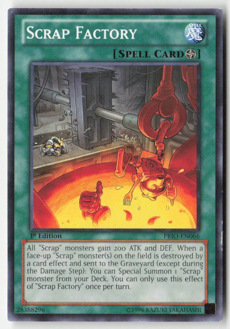 Scrap Factory PRIO-EN066 1st Edition Common Moderately Played, Front