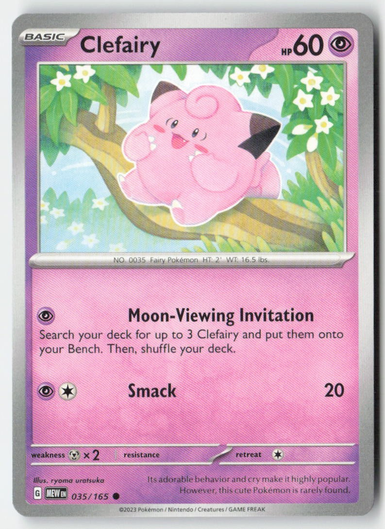 Clefairy 035/165 Regular 151 Moderately Played