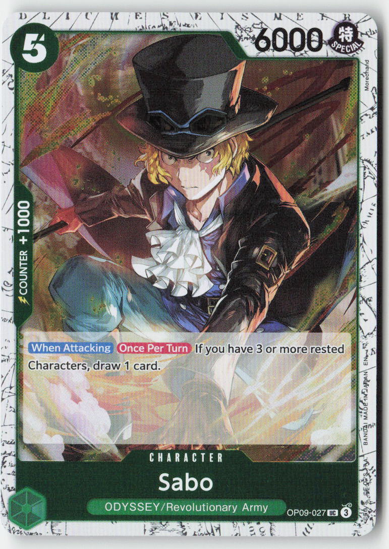 Sabo (Pirate Foil) OP09-027 Foil Uncommon Lightly Played