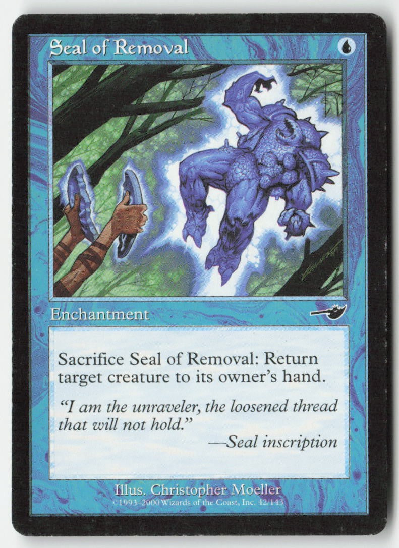 Seal of Removal NEM 42 Common Moderately Played