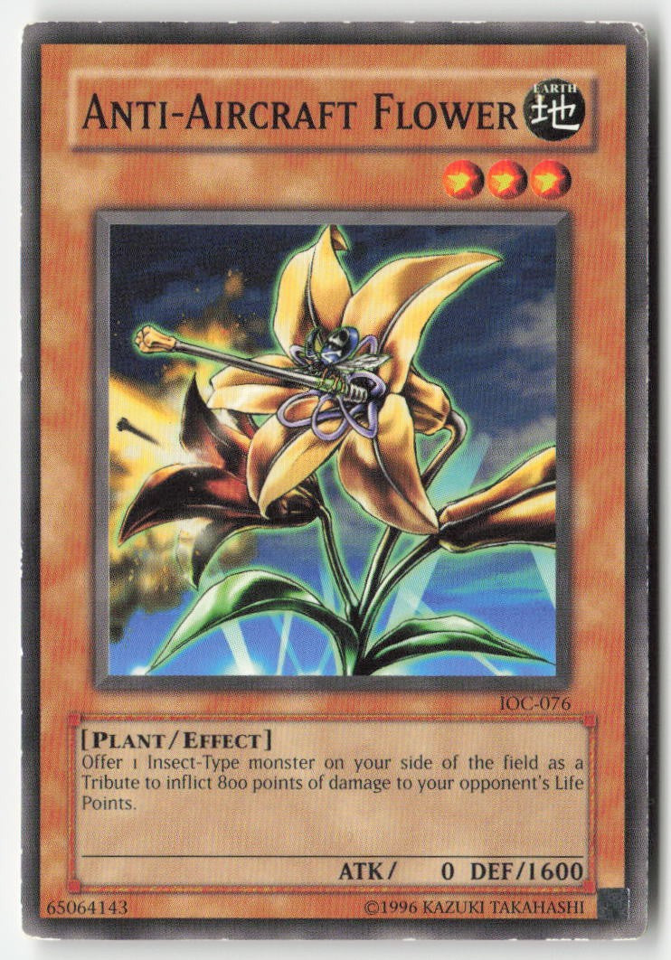 Anti-Aircraft Flower IOC-076 Unlimited Common Moderately Played, Front