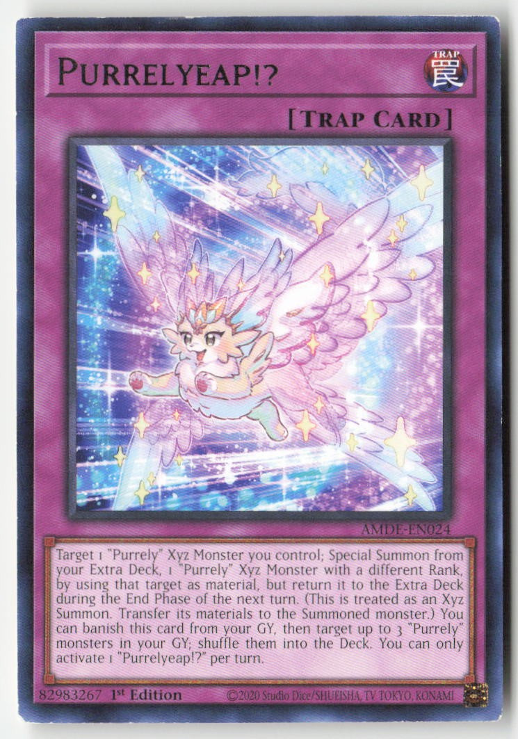 Purrelyeap!? AMDE-EN024 1st Edition Rare Moderately Played