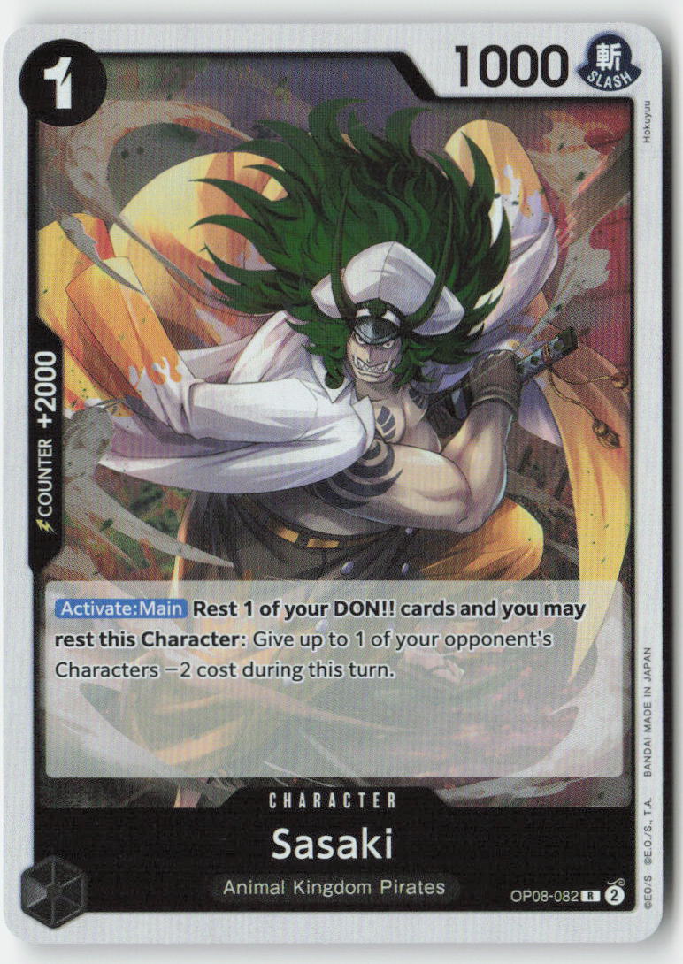 Sasaki OP08-082 Foil Rare Lightly Played