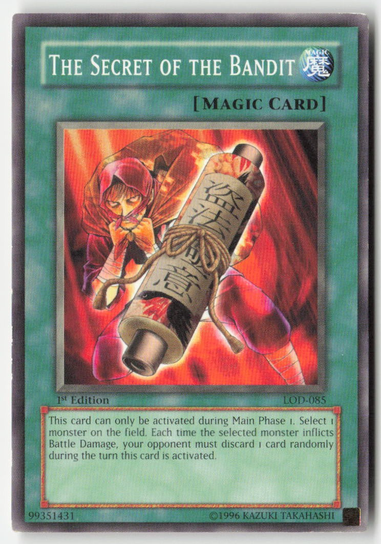 The Secret of the Bandit LOD-085 1st Edition Common Moderately Played