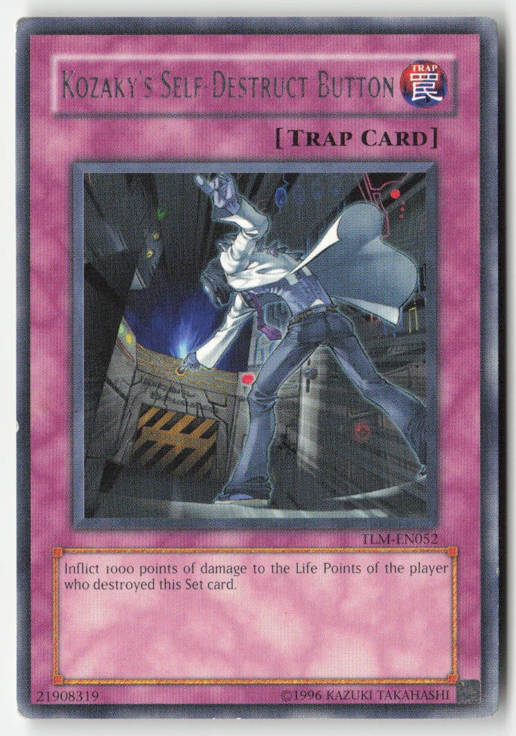 Kozaky's Self-Destruct Button TLM-EN052 Unlimited Rare Moderately Played, Front