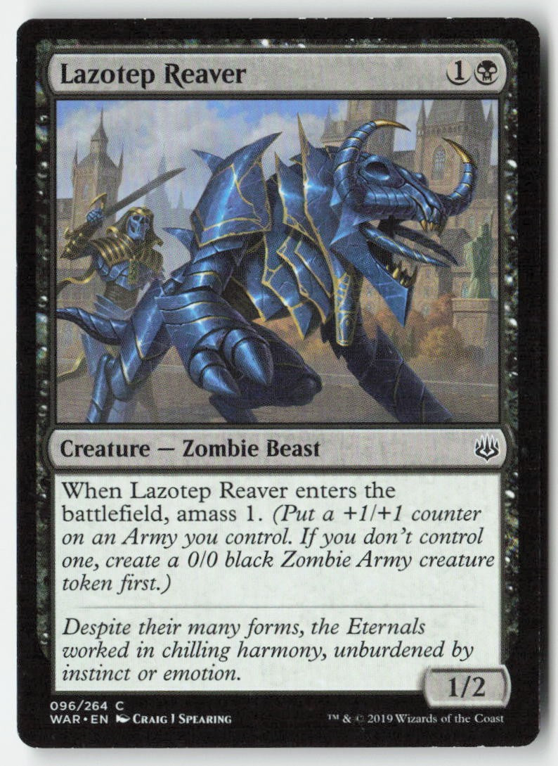 Lazotep Reaver WAR 96 Common Moderately Played, Front