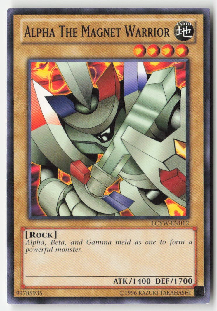 Alpha the Magnet Warrior LCYW-EN012 Unlimited Common Moderately Played