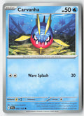 Carvanha 042/162 Regular Temporal Forces Moderately Played