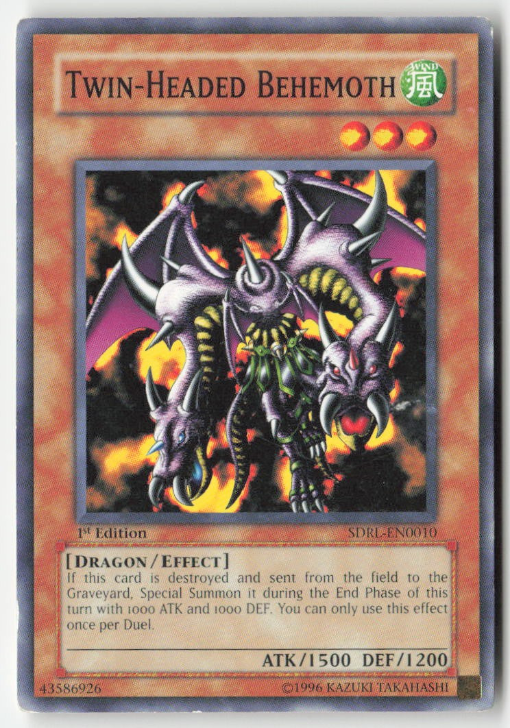 Twin-Headed Behemoth SDRL-EN010 1st Edition Common Moderately Played, Front