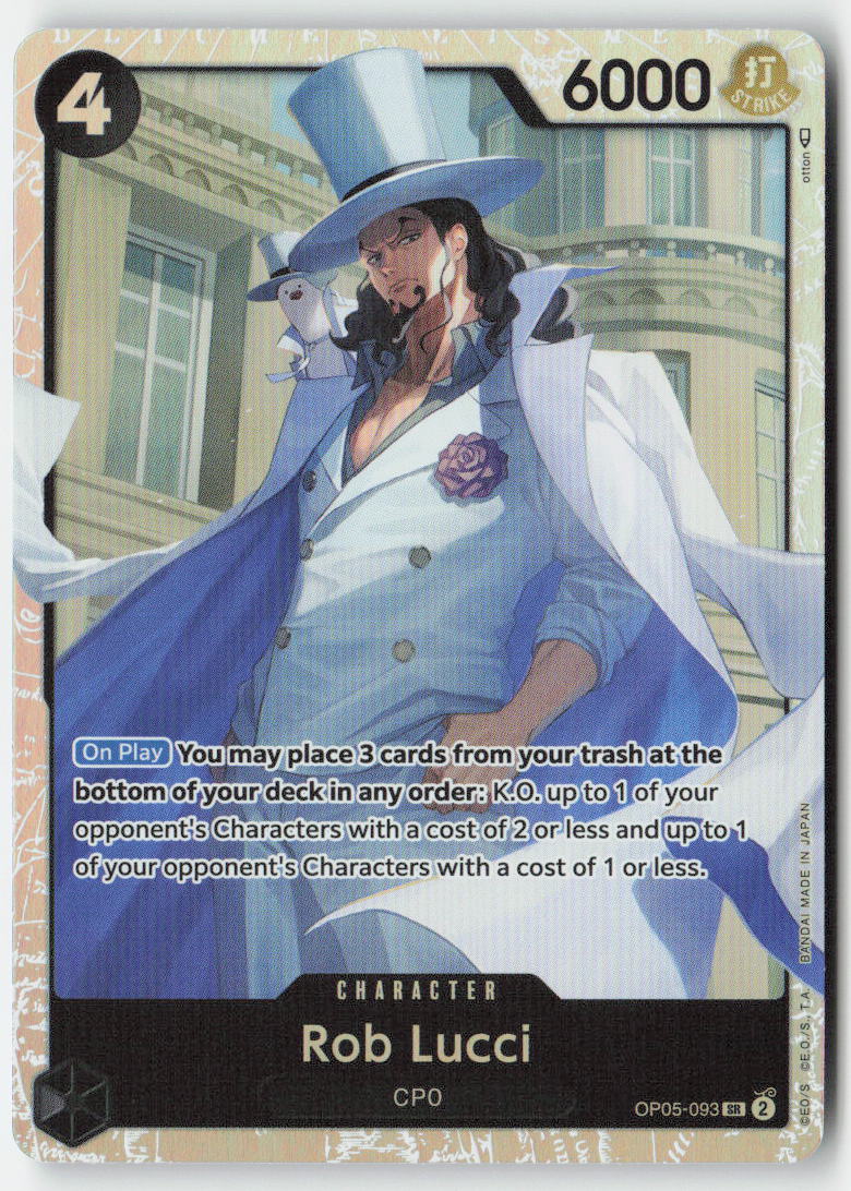 Rob Lucci OP05-093 Foil Super Rare Lightly Played