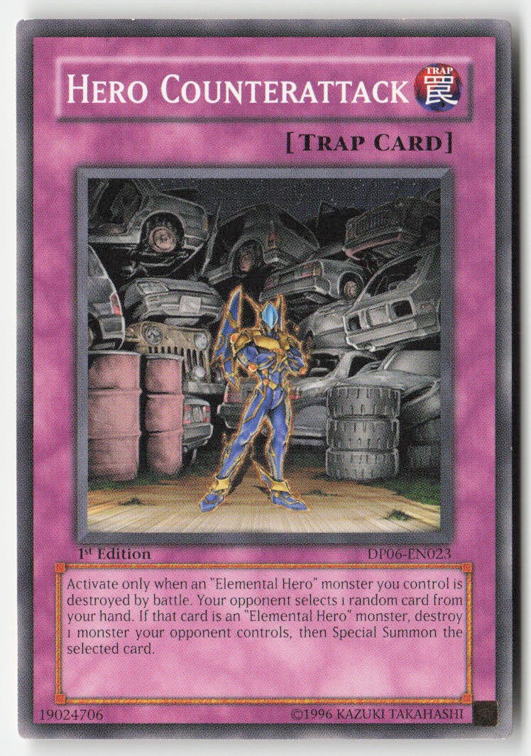 Hero Counterattack DP06-EN023 1st Edition Common Moderately Played, Front