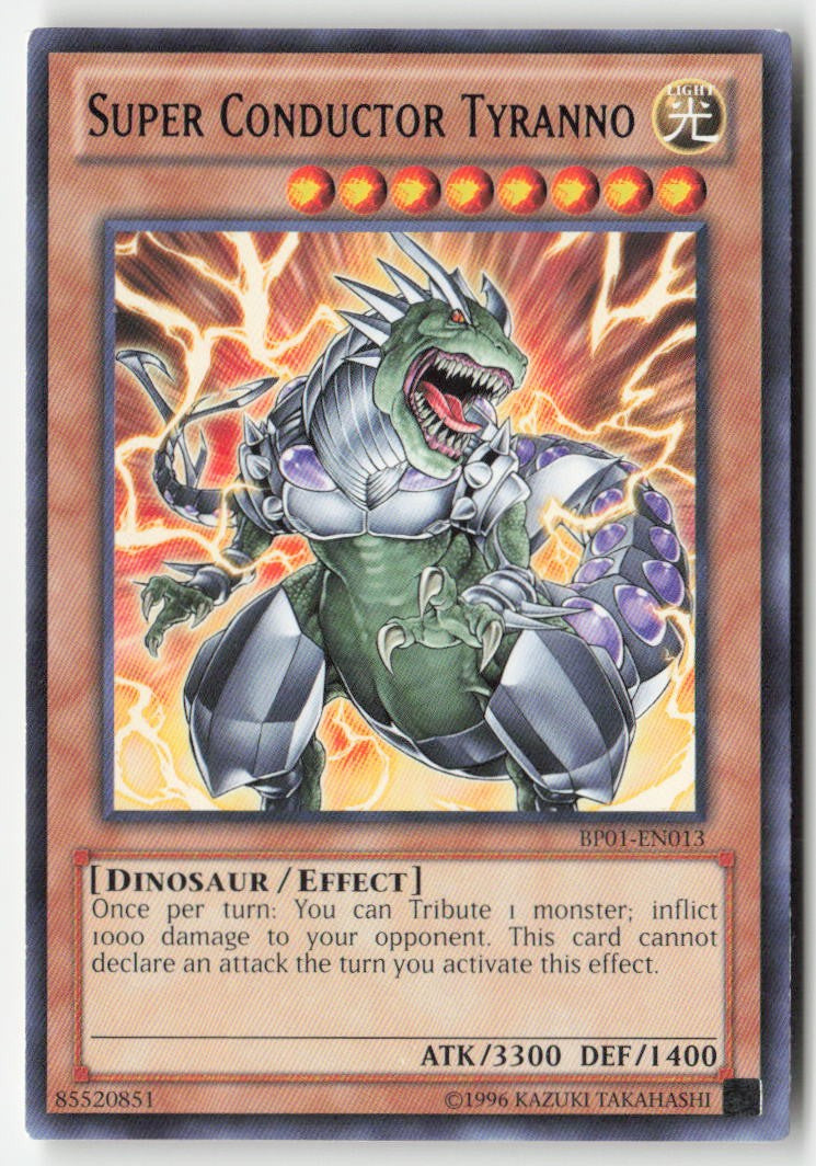Super Conductor Tyranno BP01-EN013 Unlimited Rare Moderately Played