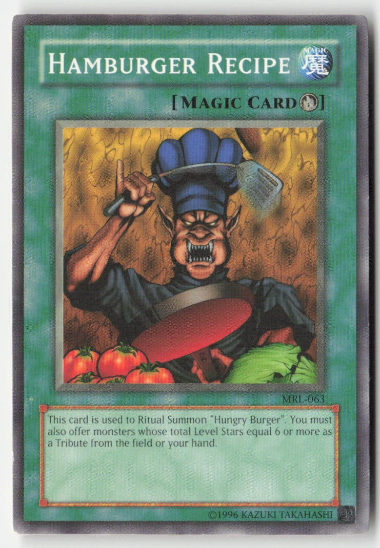 Hamburger Recipe MRL-063 Unlimited Common Moderately Played