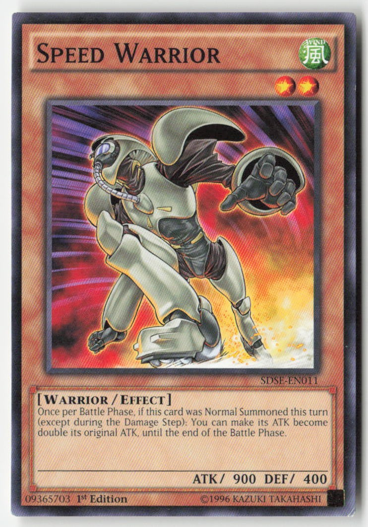 Speed Warrior SDSE-EN011 1st Edition Common Moderately Played