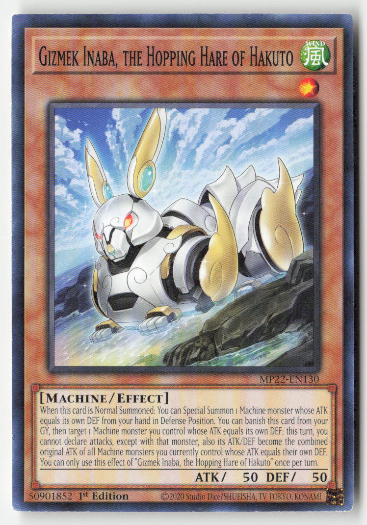 Gizmek Inaba, the Hopping Hare of Hakuto MP22-EN130 1st Edition Common Moderately Played