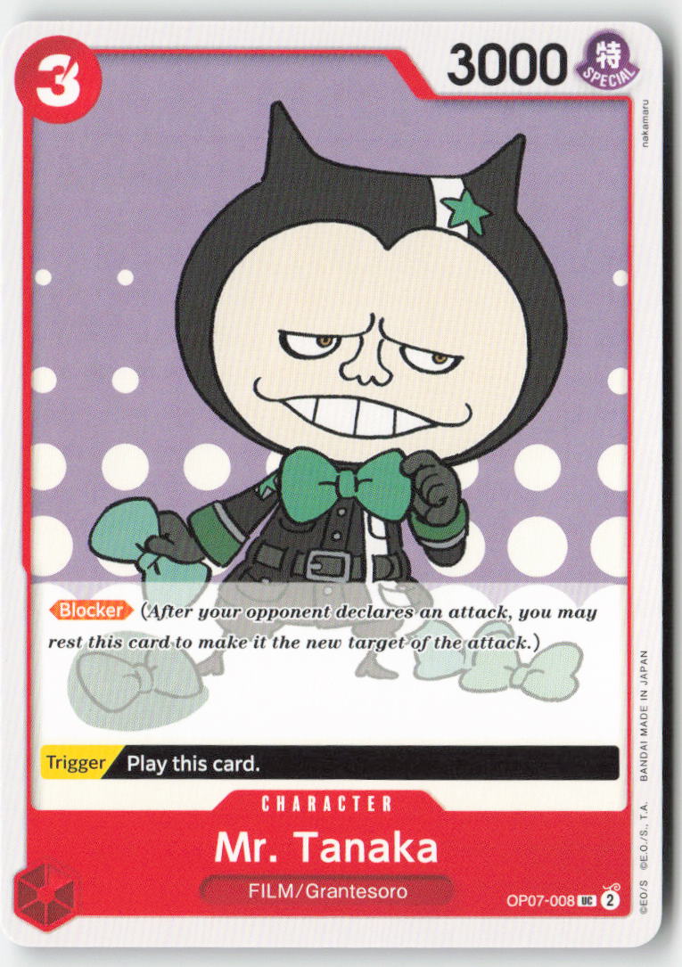 Mr. Tanaka OP07-008 Normal Uncommon Lightly Played