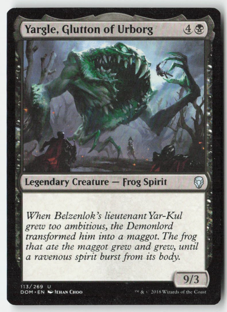 Yargle, Glutton of Urborg DOM 113 Uncommon Moderately Played
