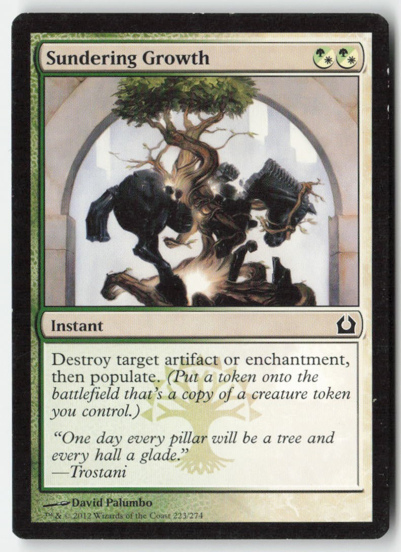 Sundering Growth RTR 223 Common Moderately Played