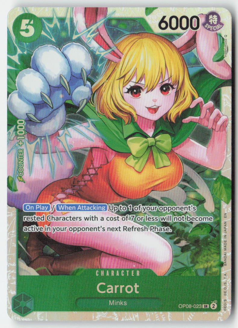Carrot (Reprint) (PRB-02 Reprint) OP08-023 Foil Super Rare Lightly Played