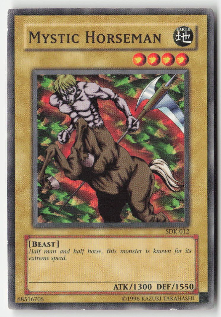Mystic Horseman SDK-012 Unlimited Common Moderately Played, Front