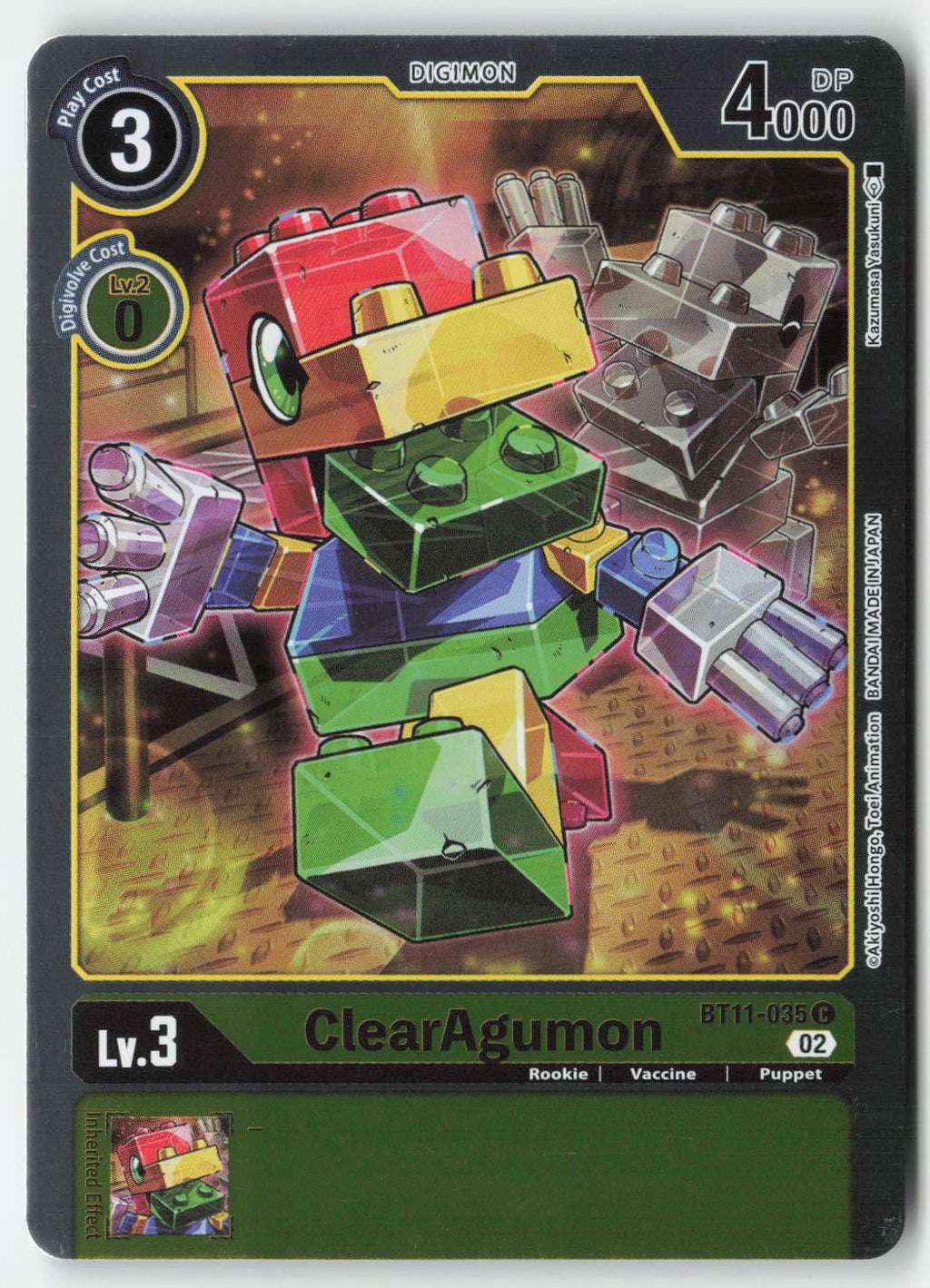 ClearAgumon BT11-035 Foil Common Lightly Played