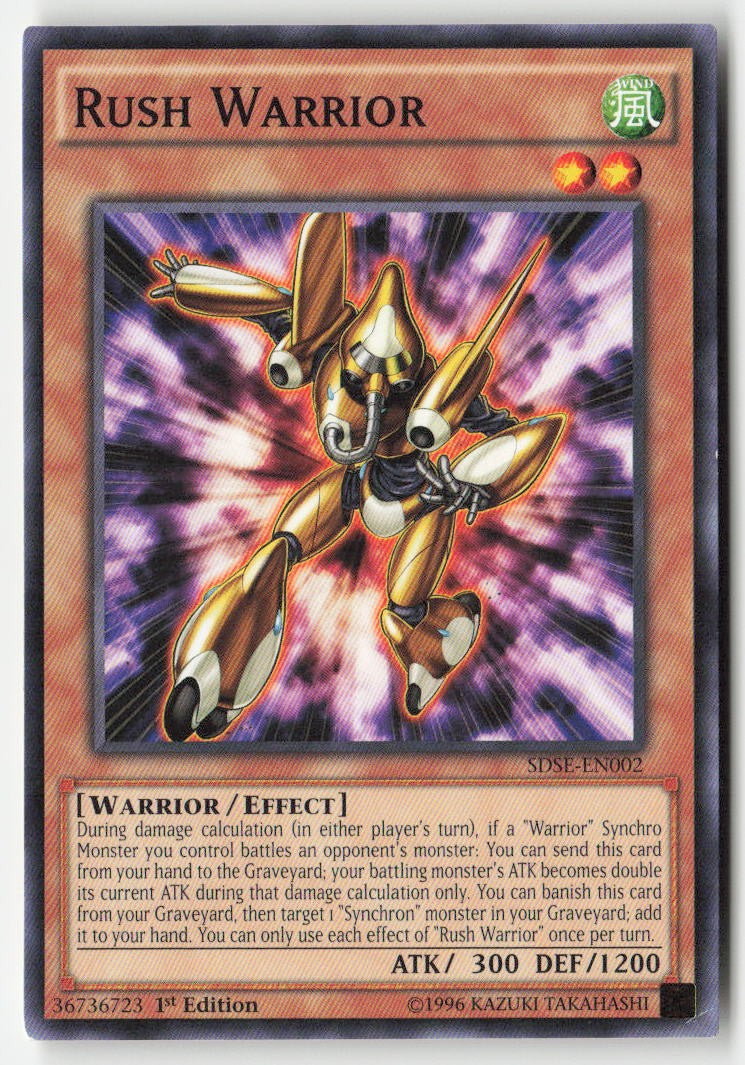 Rush Warrior SDSE-EN002 1st Edition Common Moderately Played