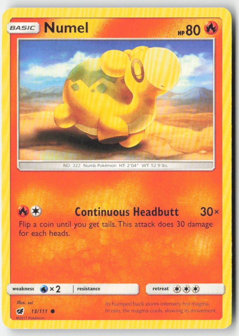 Numel 13/111 Regular Crimson Invasion Moderately Played