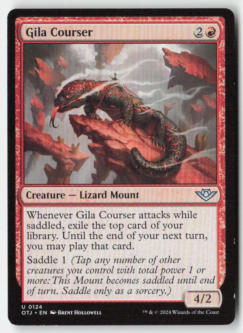 Gila Courser OTJ 124 Uncommon Moderately Played