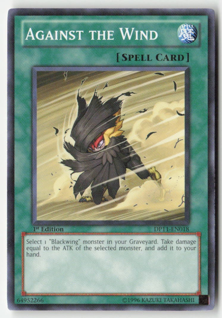 Against the Wind DP11-EN018 1st Edition Common Moderately Played, Front