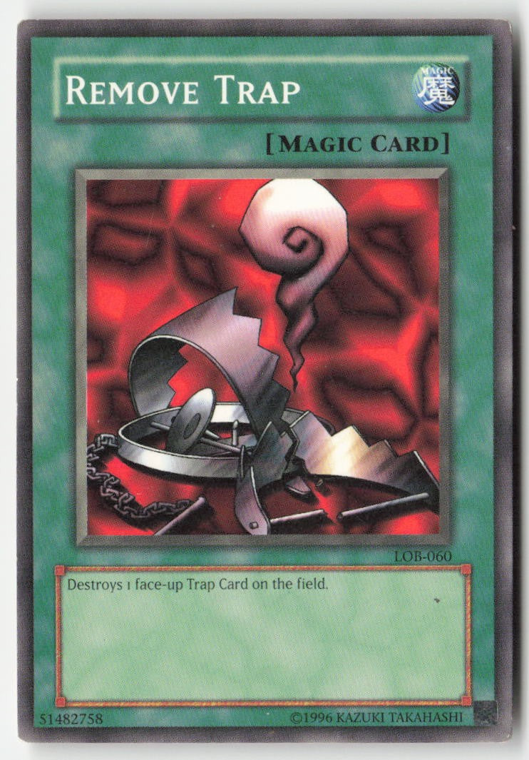 Remove Trap LOB-060 Unlimited Common Moderately Played, Front