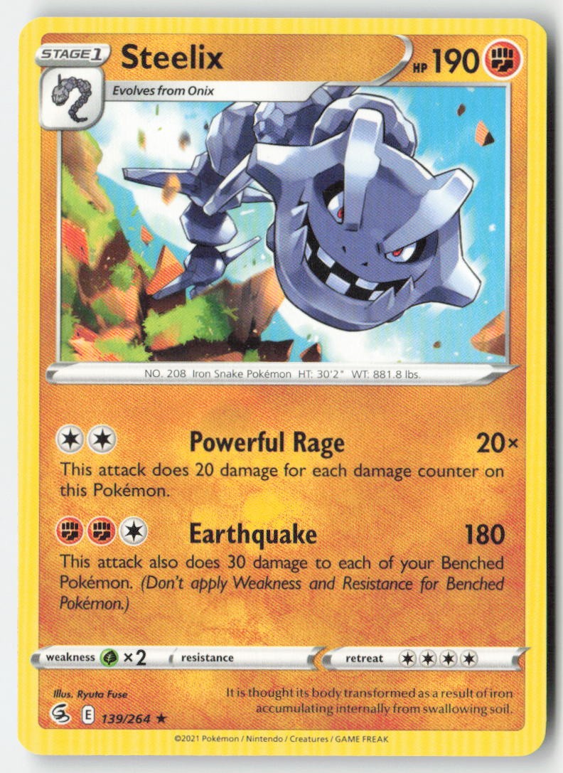 Steelix 139/264 Regular Deck Exclusives Moderately Played