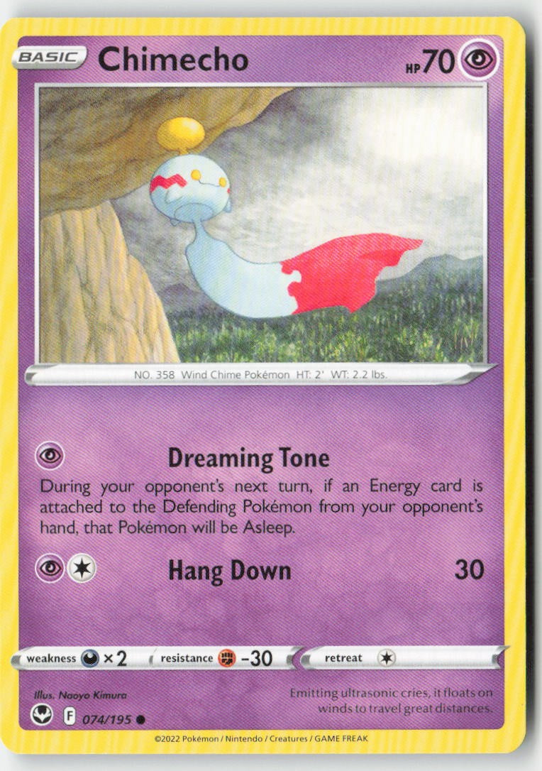Chimecho 074/195 Regular Silver Tempest Moderately Played
