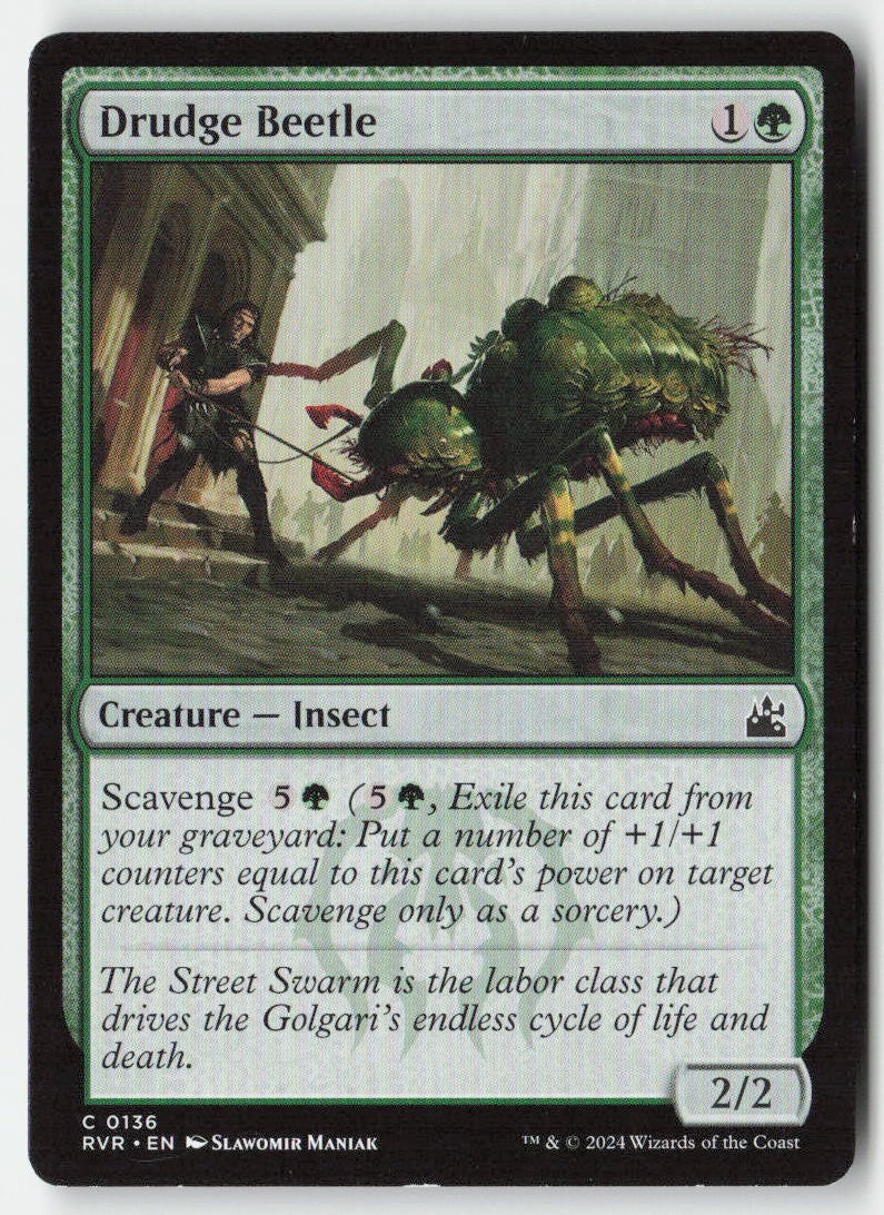 Drudge Beetle RVR 136 Common Moderately Played