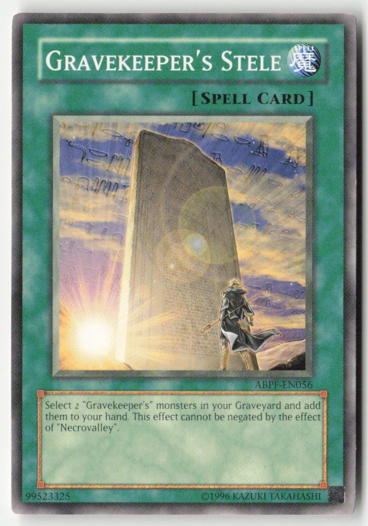 Gravekeeper's Stele ABPF-EN056 Unlimited Common Moderately Played