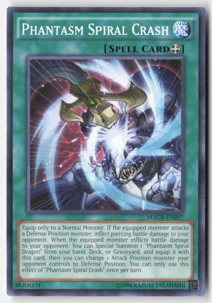 Phantasm Spiral Crash MACR-EN057 Unlimited Common Moderately Played, Front