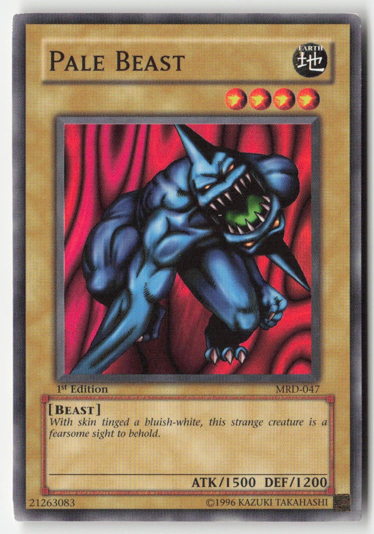 Pale Beast MRD-047 1st Edition Common Moderately Played, Front