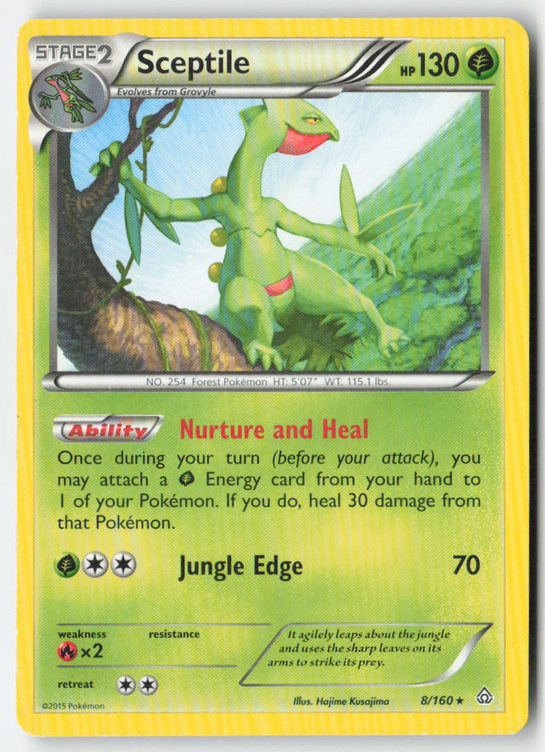 Sceptile 8/160 Regular Primal Clash Moderately Played
